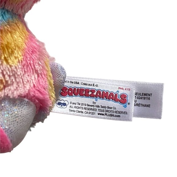 Squeezamals 'Jenny Llama" Plush Slow Squeeze Animal-Pink-4.5 in-GUC - Picture 3 of 6